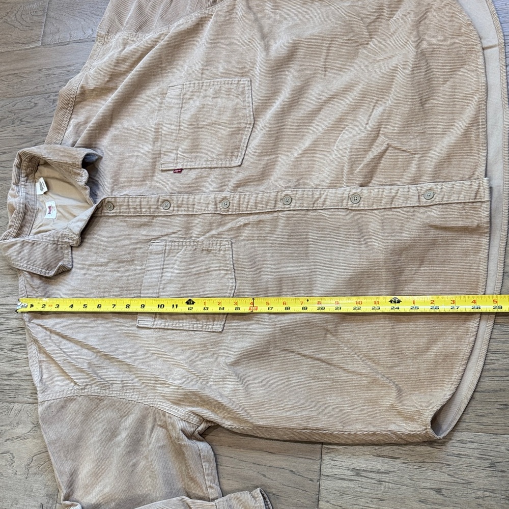 Levi's Women’s Beige Corduroy Shirt Size XL - Picture 8 of 11